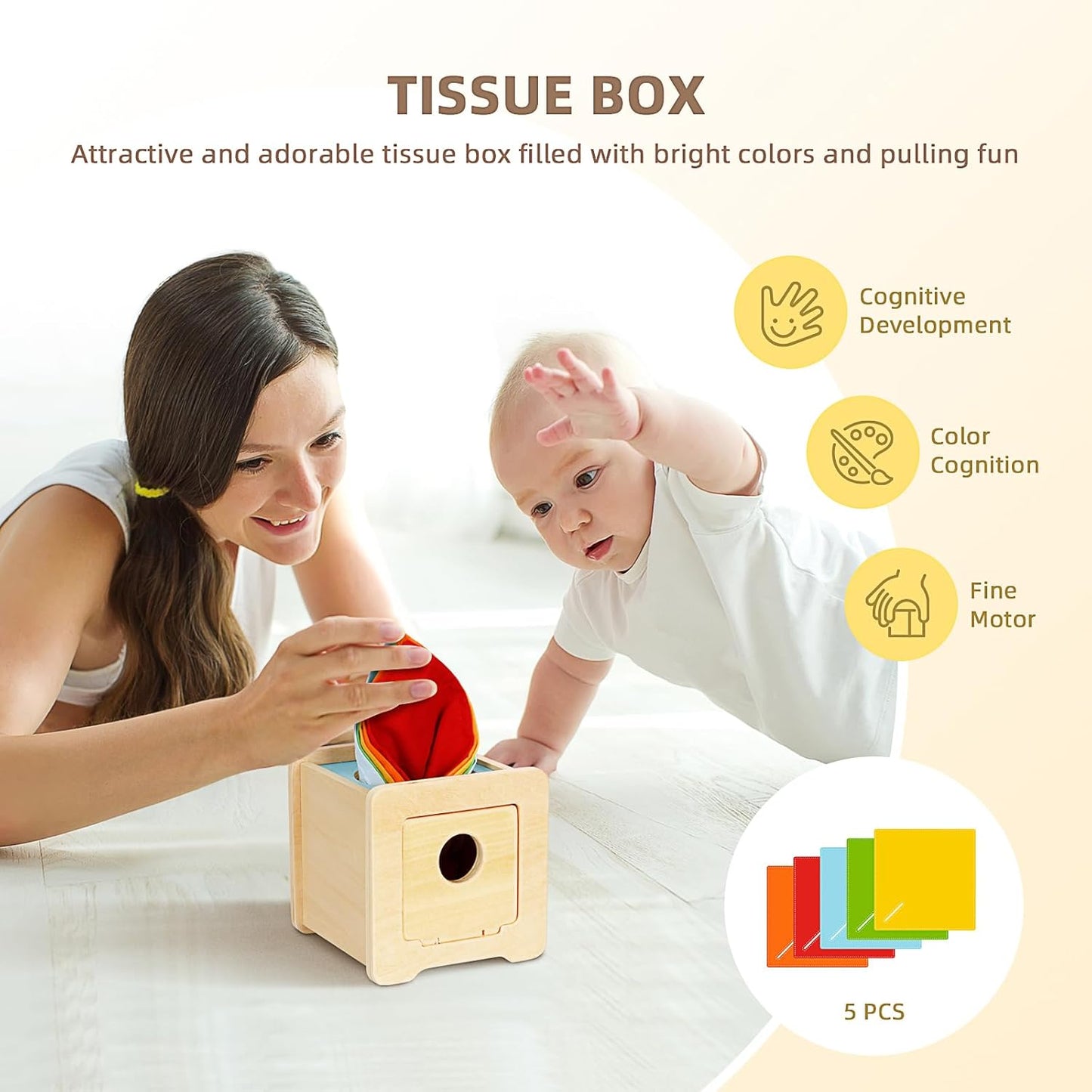 Baby Toys 0-6 Months – 7-in-1 Newborn Gift Set with Teethers, Sensory Balls & High-Contrast Flash Cards"