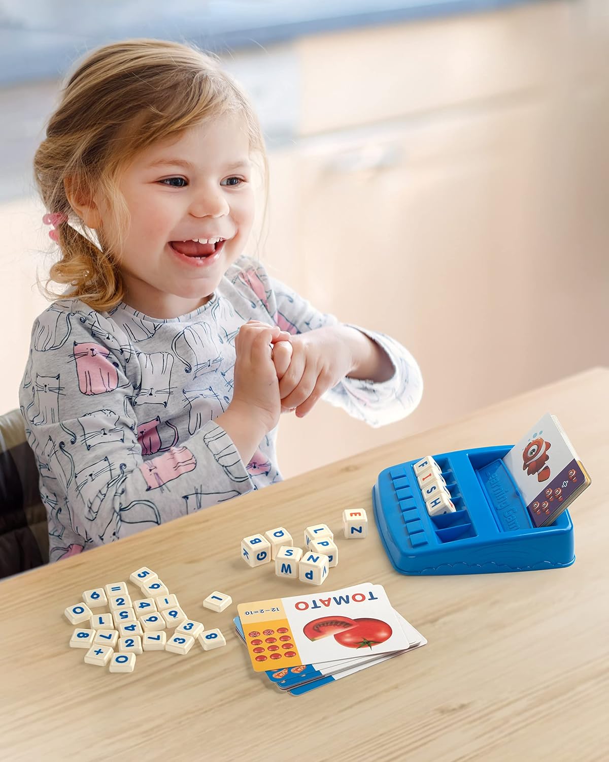 Alphabet Spelling Reading Flash Cards and Alphabet & Number Matching Game