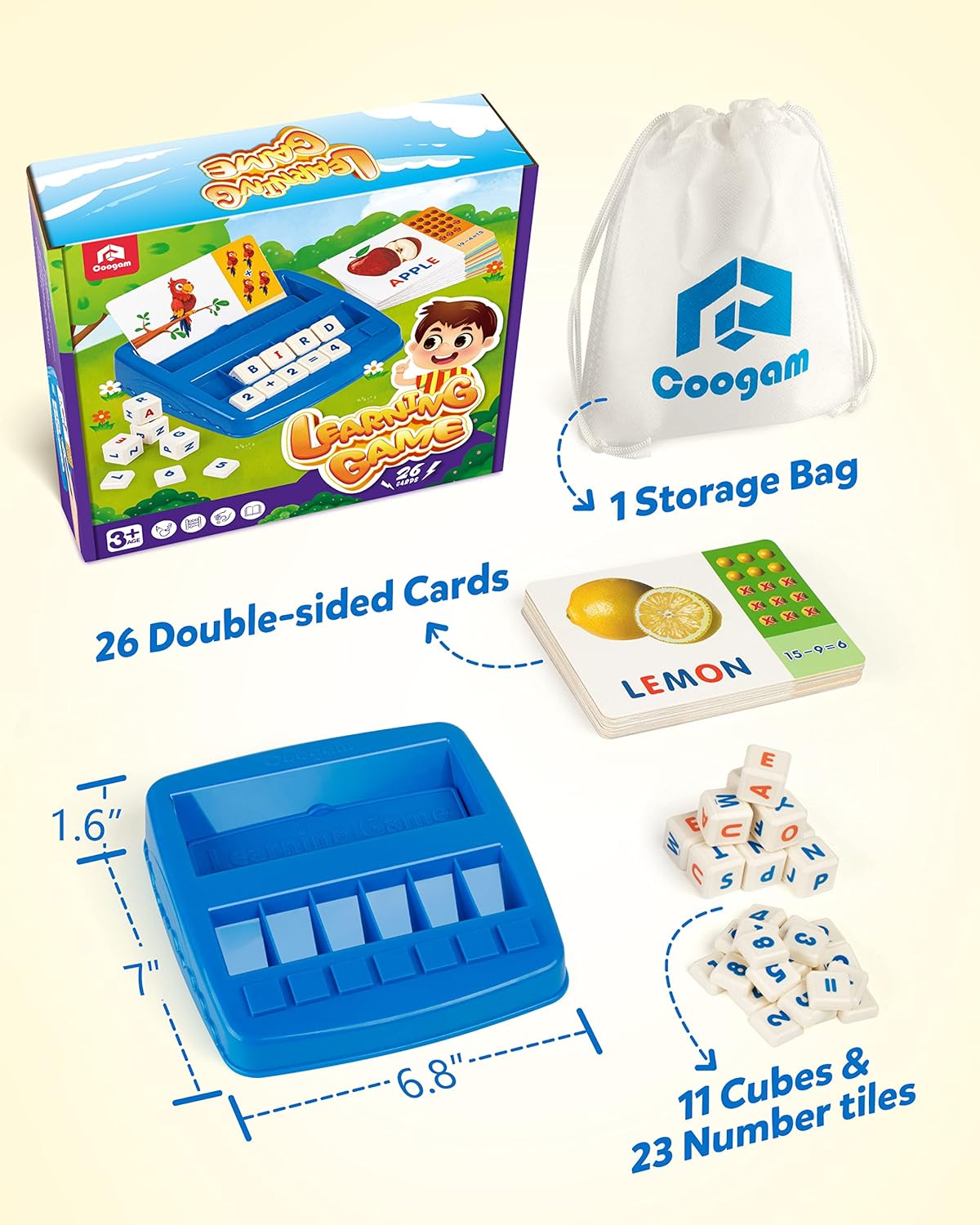 Alphabet Spelling Reading Flash Cards and Alphabet & Number Matching Game
