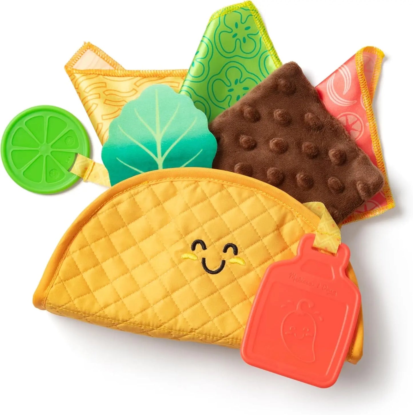 Multi-Sensory Soft Taco Fill & Spill Infant Toysensory Toys for Babies, Baby Taco Toy, Baby Toys for Ages 6 Months and Older