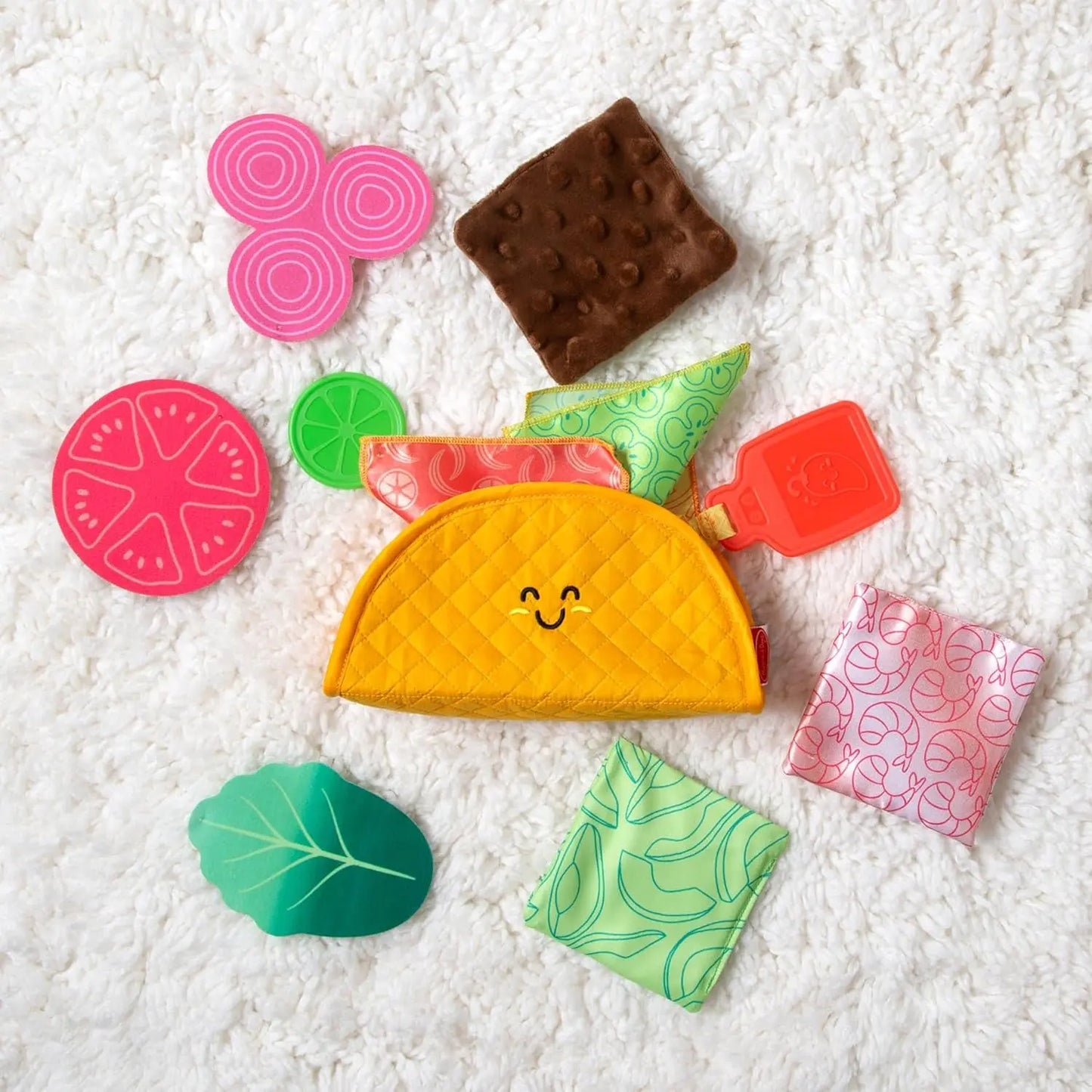 Multi-Sensory Soft Taco Fill & Spill Infant Toysensory Toys for Babies, Baby Taco Toy, Baby Toys for Ages 6 Months and Older
