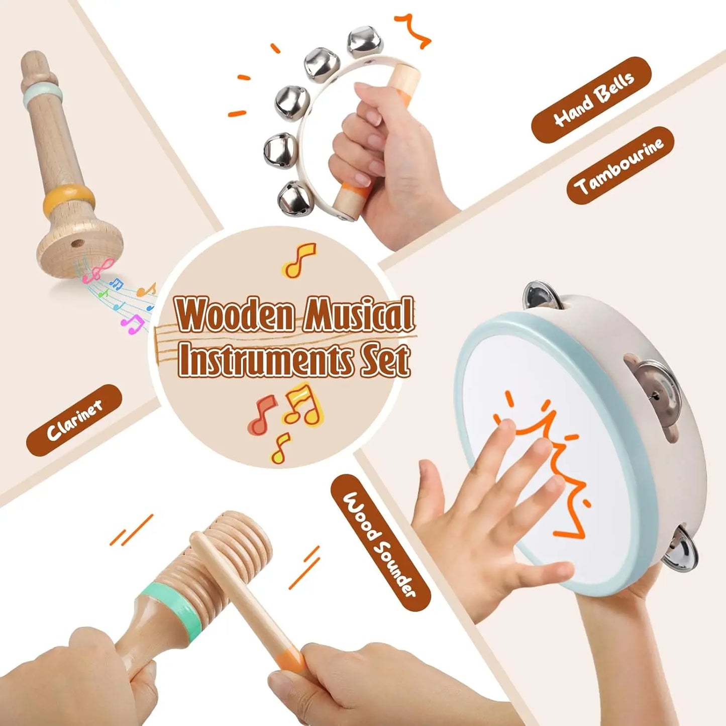 Montessori music toys for 6-12 months
