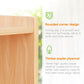 Montessori Bookshelf for Kids - 8-Section Wood Storage Cabinet (Toy Organizer & Book Display)