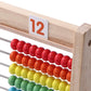Montessori Math Abacus for Kids - Wooden Counting Toy with Clock (Ages 5-8) lzoaveus