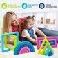 Montessori Rainbow Stacking Toy - Wooden Geometric Sorter (Ages 1-3)