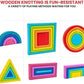Montessori rainbow stacking toy for 1-3 year olds