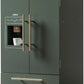 Play Kitchen Refrigerator for Kids - Vintage Green Toy Fridge with Accessories (Ages 3-8) Robud