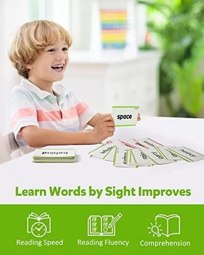 Sight Words Flash Cards for Kids - 520 Dolch & Fry Word Set (Pre-K to 3rd Grade)
