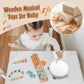 Wooden Musical Toys for Toddlers 1-3 – Montessori Percussion Set (Neutral Colors)