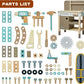 Wooden Tool Set for Kids - Complete Workbench with Realistic Tools & Apron (Ages 3-9)