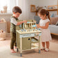 Wooden Tool Set for Kids - Complete Workbench with Realistic Tools & Apron (Ages 3-9)
