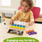 Wooden Ten-Frame Set Math Manipulatives for Kindergarten Elementary 1St 2Nd Grade Homeschooling, Addition and Subtraction Montessori Math Games for Chirldren, Counters Toys for Kids Ages 3-8