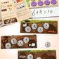 Wooden Ten-Frame Set Math Manipulatives for Kindergarten Elementary 1St 2Nd Grade Homeschooling, Addition and Subtraction Montessori Math Games for Chirldren, Counters Toys for Kids Ages 3-8